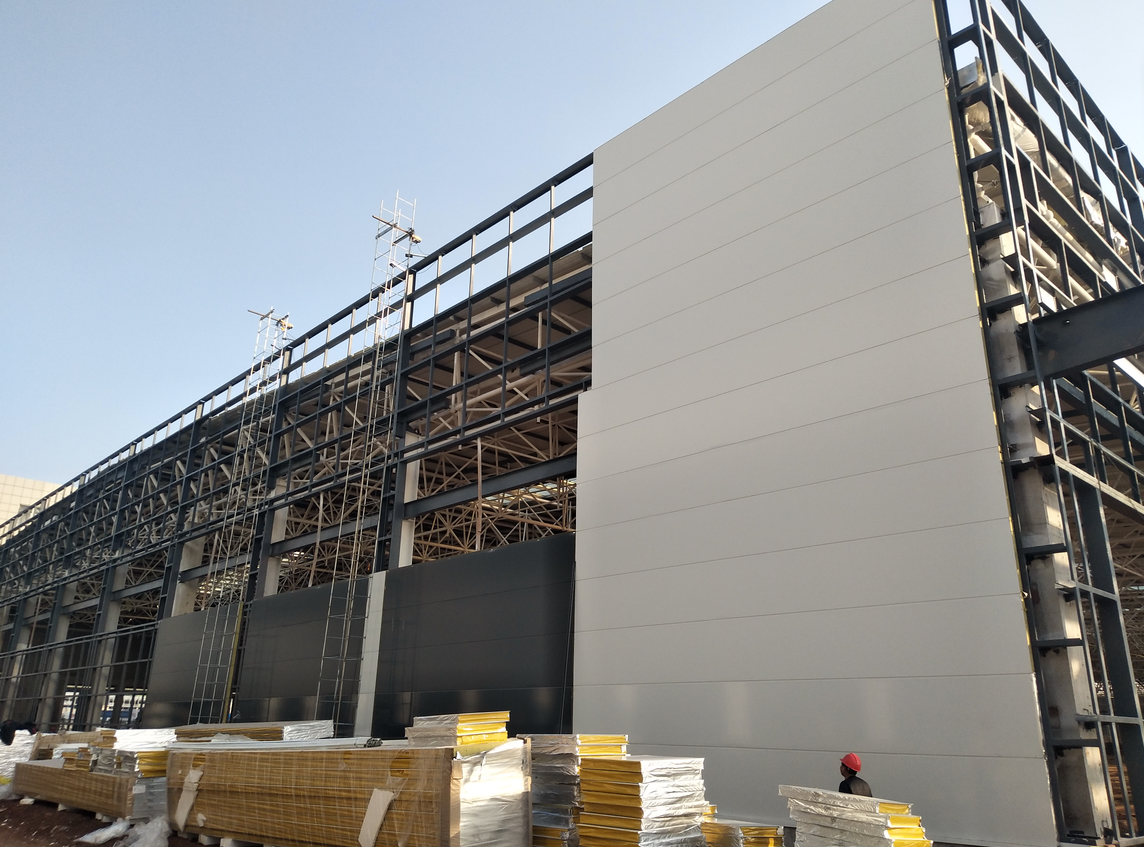 Lightweight Steel Structure Hangar Fireproof Large Span Metal Aircraft Hangars