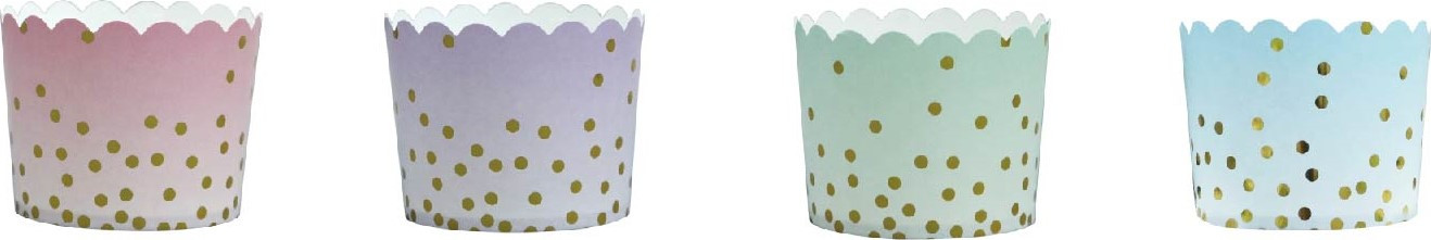 Custom new arrived birthday party baking supplies one-time used mini cupcake wrappers disposable recycled muffins cup