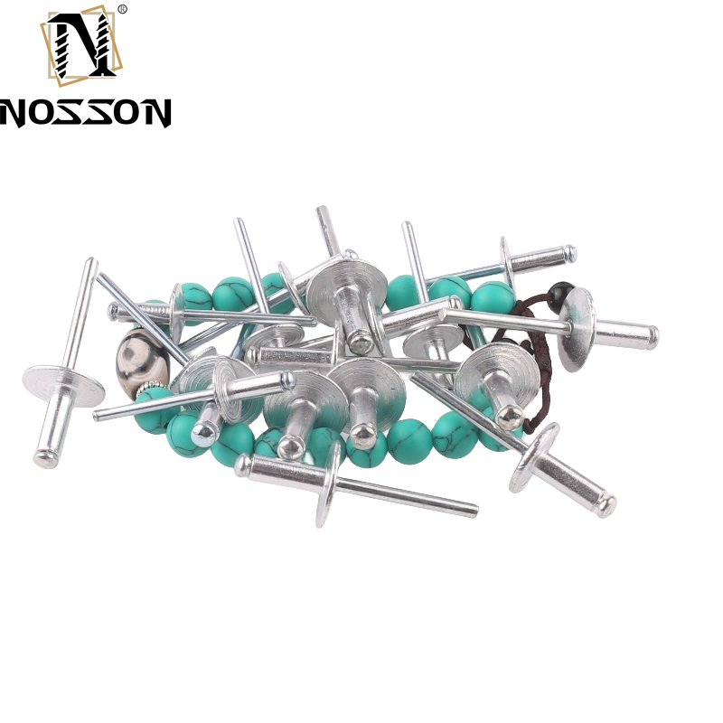 White Finish Dome Head Open End Blind Rivet for Customer Requirements in Stainless Steel