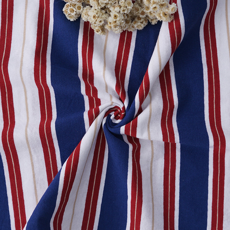 Plain Soft And Linen Cotton Striped Material Fabric For Polo Shirt