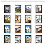 Landscape Real Estate Window Hanging Display Office A4 Advertising Led Light Box