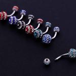 Wholesale Factory Price Fancy Ferido Ball Design Belly Navel Rings Piercing