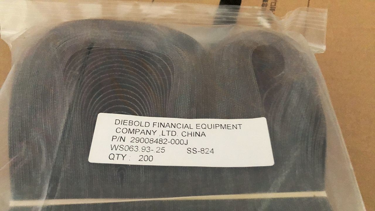 atm spare parts atm spare parts 29-008482-000J Diebold Opteva 860MM Flat Bel Diebold Opteva 860MM Flat Belt 29008482000J