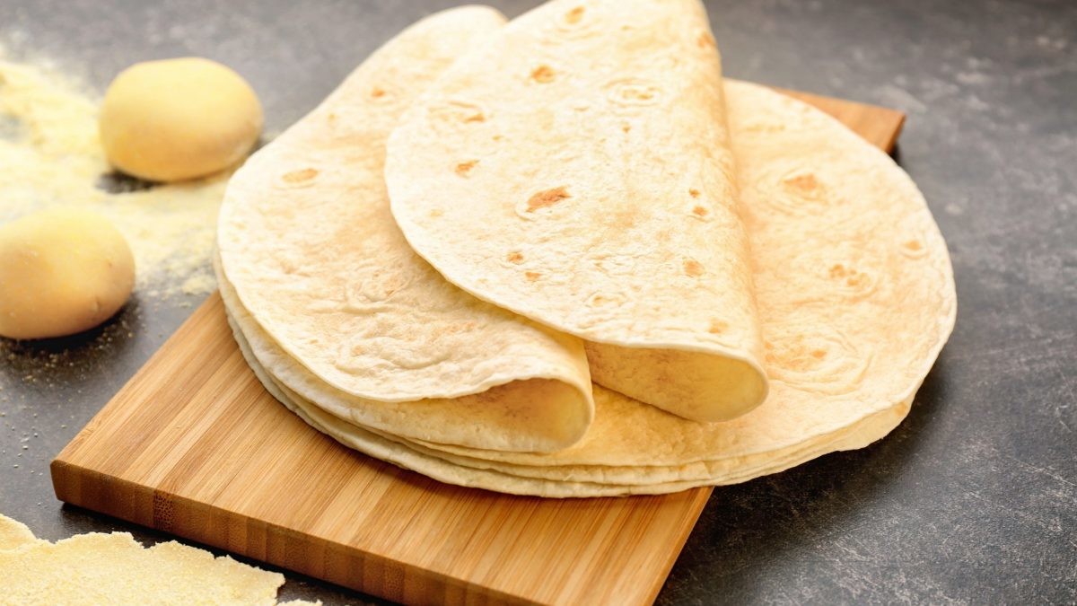 SUS304 Automated Roti Chapati Making Machine Fajitas Taco Shell Maker Machine