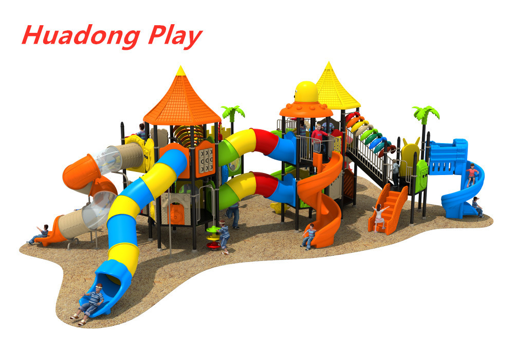 Outdoor Equipment Slide For Animal Paradise , Plastic Children's Playground