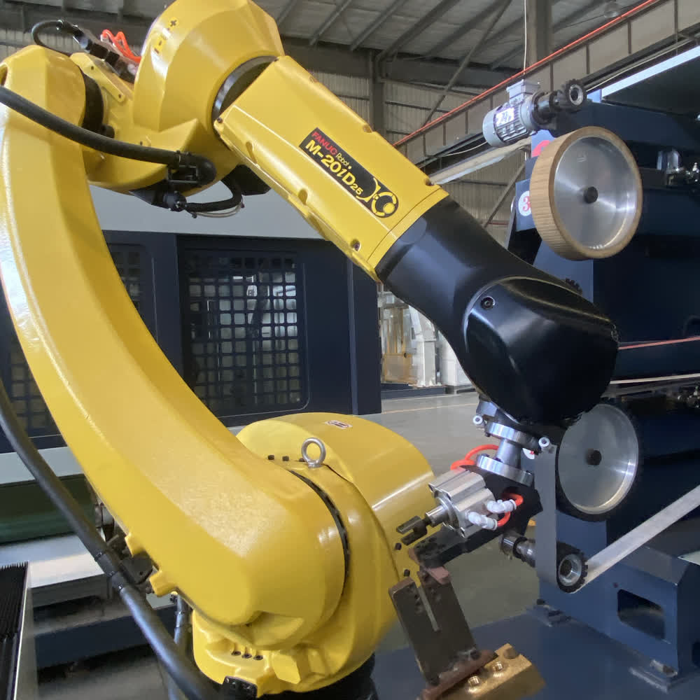 Automatic Grinding And Polishing Robot Cell For Metal Deburring Cost Effective Industrial Automation Solution