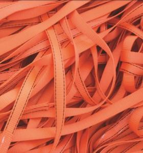 Quality 25 KN Breaking Fall Protection Harness Webbing With Two Lines Outside wholesale