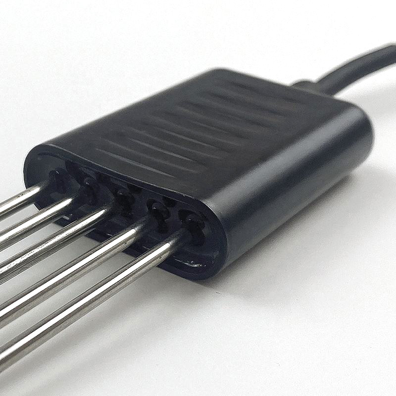 7 in1 Soil Sensor for Measuring EC Conductivity PH NPK Temperature Moisture 5 Pin Output