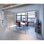 Residential / Commercial Aluminum Frame Glass Partition Wall ISO9001 SGS