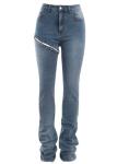 Small Quantity Garment Manufacturer Women'S Detachable Jeans Summer High Waist