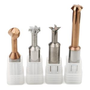 Quality HRC55 Chamfer T Slot End Mill Carbide Milling Cutter Aluminum Trapezoid wholesale