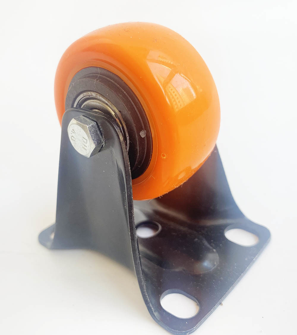 Orange PVC or PU 1.5inch 2inch 2.5inch 3inch Plastic Furniture Casters