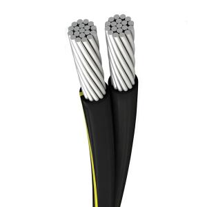 China ABC Aerial Bundled Cable 2 Cores Low Voltage XLPE Insulation Black Color on sale