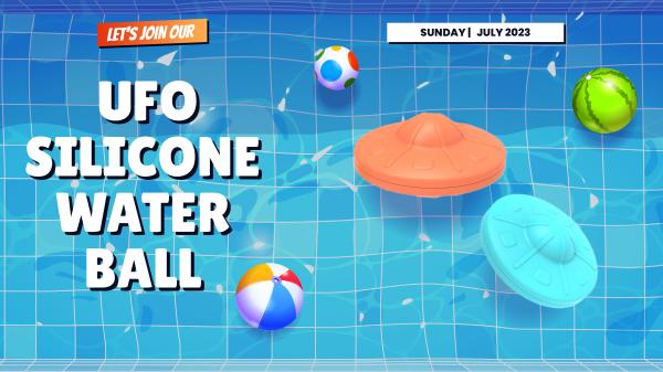 Reusable UFO Shaped Water Balloon, Silicone Splashing Water Ball, Children