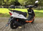 White Orange Gas Moped Bike , Gas Powered Moped Scooters CDI Ignition