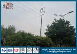 9m 30ft Power Transmission Poles Bitumen Painted 69kv Electric Steel Pole