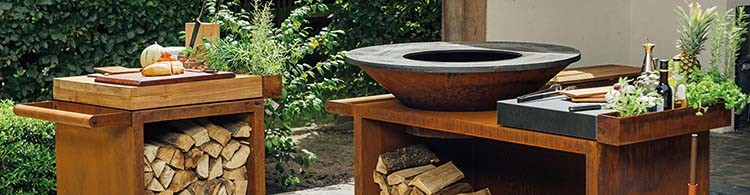 Factory Customize Outdoor Wood Burning Cone-Shaped Corten Steel Rust BBQ Fire Pit