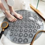 Large Foot Massage PVC Soft Non Slip Bath Mat For Shower