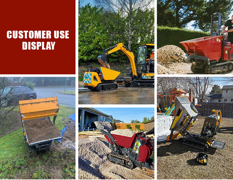 500KG Operating Weight Mini Dumper with Huaqi Valve and Stable Performance