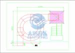 Yellow Open Spiral Swimming Pool Slide 2.2m High Fiberglass Customized