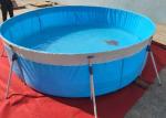 Outdoor Galvanized Steel Pipe PVC Fish Pond Breeding Circular Water Pool For
