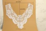 Wedding Dresses Guipure Lace Applique Multifeature Letters Printed Watersoluble