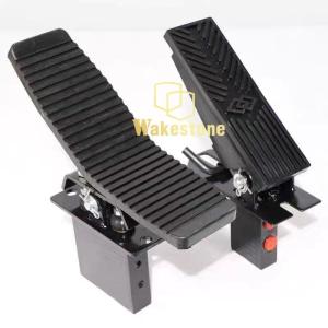 Quality Iron Excavator Components Foot Control Black Double Pedal Valve wholesale