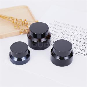 Quality Screw Reused Glass Cosmetic Jars Color Gradient For Cream Packaging wholesale