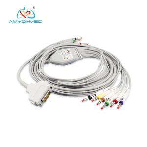 Quality Fukuda Denshi Durable EKG Cables Direct Connect TPU Jacket Cable Material wholesale