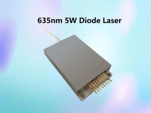 Quality High Power 635nm / 5W / 0.22N.A Fiber Coupled Red Medical Diode Laser Module wholesale