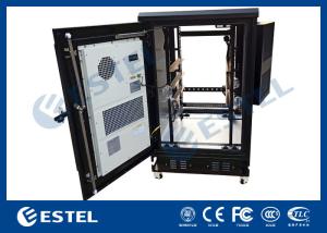 Quality IP55 Galvanized Steel 20U Outdoor Telecom Cabinet For Telecom Equipments With PDU Inside wholesale