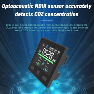 Quality Tuya Smart Indoor CO2 Meter Voc Air Quality Monitor Detection Thermostat wholesale