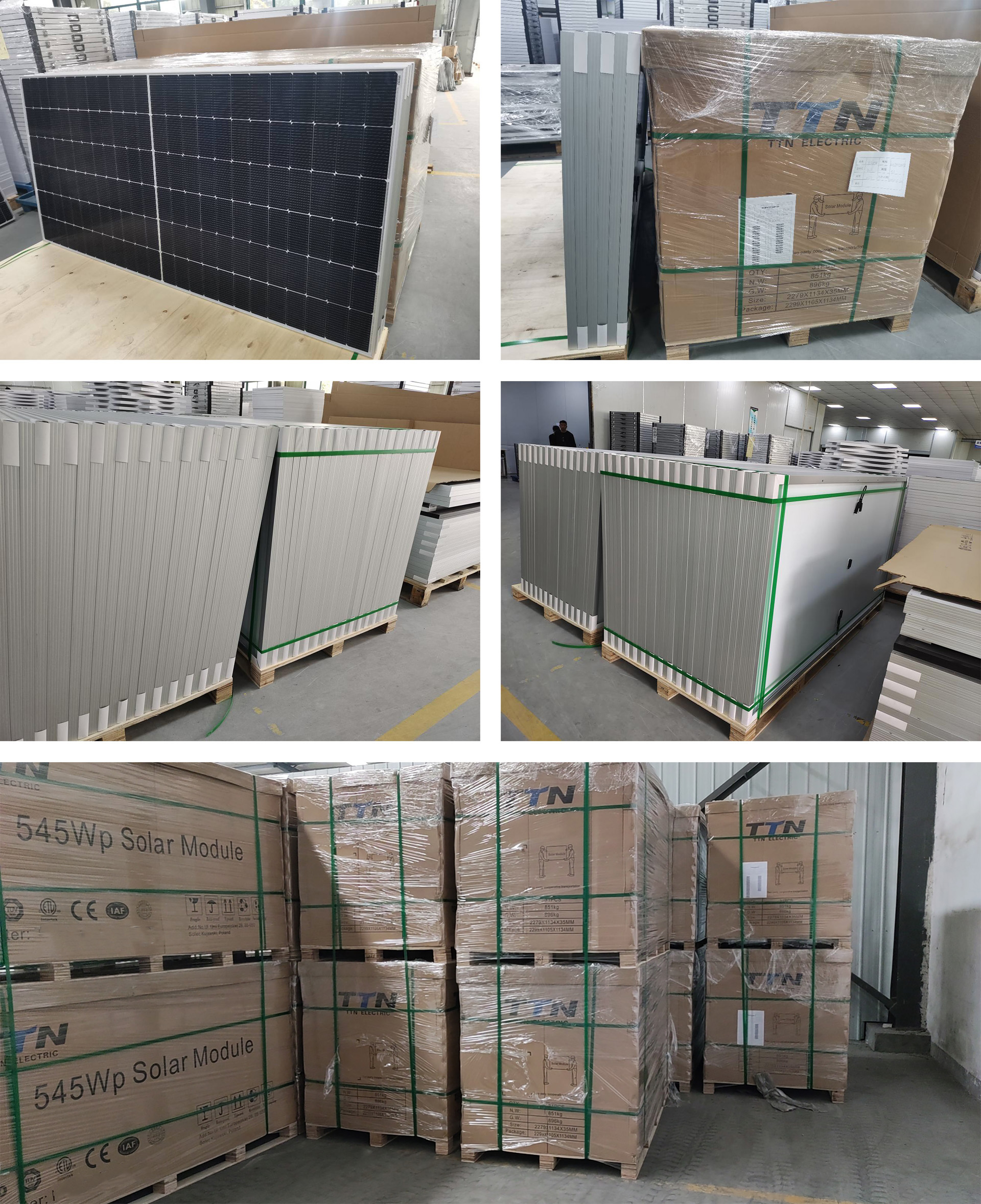Rotterdam Warehouse 166mm Half Cut Cell 144 Cells Solar 500 Watt Solar Panel For Resisdential Home Use 400 Watt Solar Panel