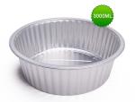 3000ml round aluminum foil sealed box