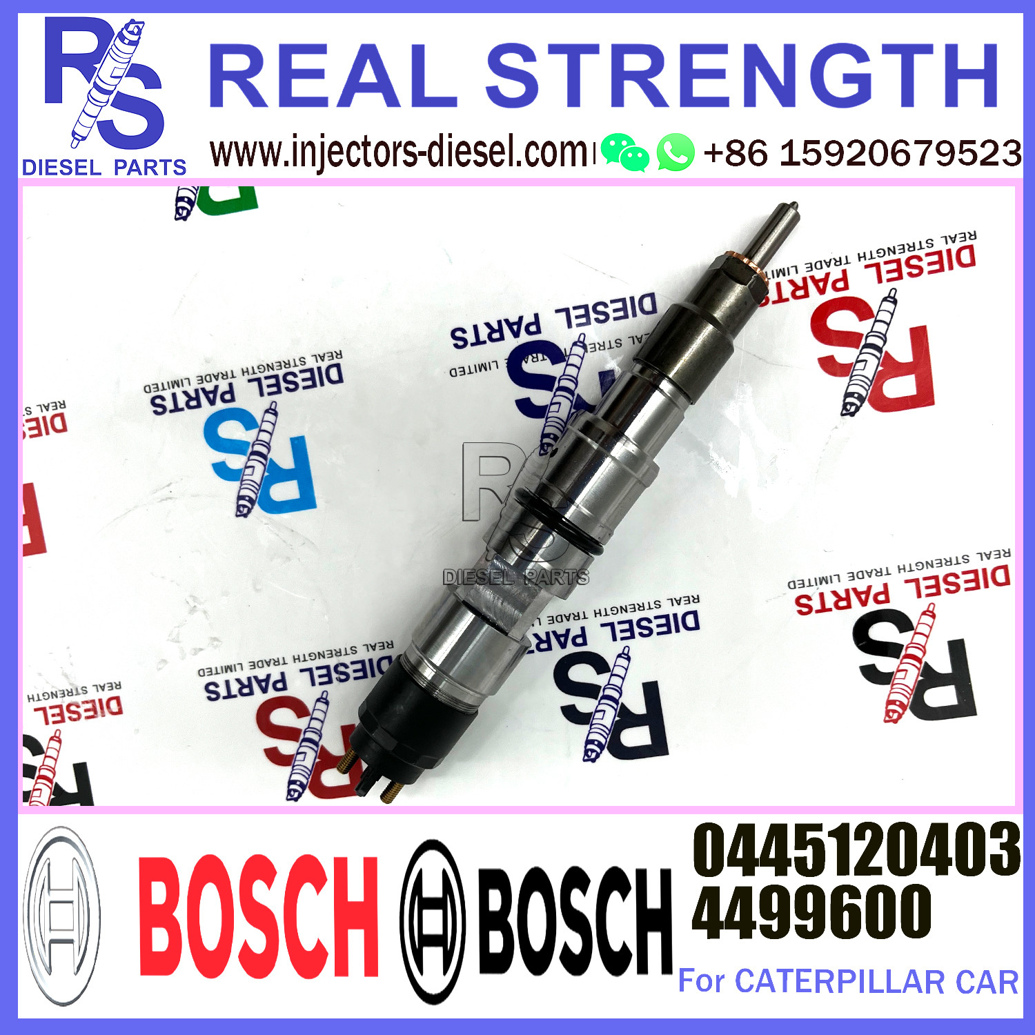 Diesel Engine Common Rail Fuel Injector 0445120403 4499600 For Caterpillar