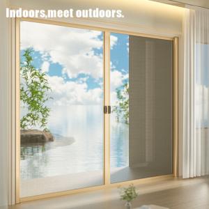 Quality Automated Roll Up Insect Screen Mesh Doors Retractable Style wholesale