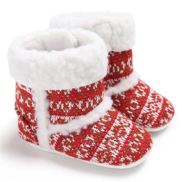 New fashion non-woven knitted crochet winter warm Walking shoes baby booties