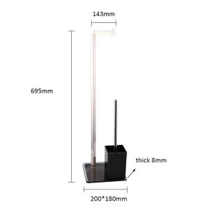 Quality Toilet Brush and Towel Holder Set Multi-function Hotel Standing 401 Stainless Steel Cleaning Brush 304 SUS Stainless Ste wholesale