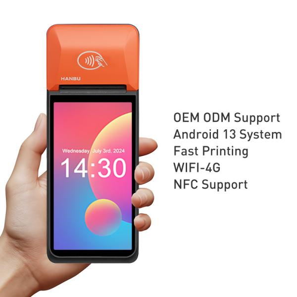 5.99 Inch Screen Display POS Terminal NFC Support for Convenient Prepaid Airtime