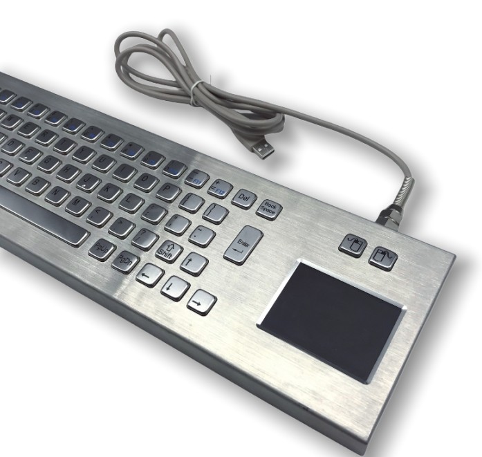 IP65 Industrial Stainless Steel Keyboard Desktop Keyboard waterproof dustproof -40℃