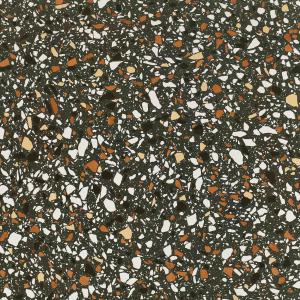 Quality GMC Bathroom Terrazzo Tile Slabs Black Color 60x60cm wholesale