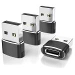 Multi Colors Metal Shell USB Type C Female to USB Male Adapter