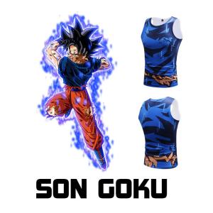 Quality Custom Son Goku Anime Dragon Ball Clothes Men Running Sportswear wholesale