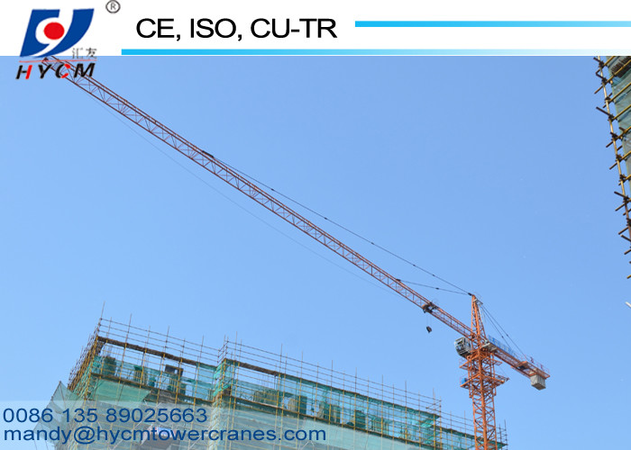 Hot Sale 60m Jib QTZ100(6013) 6tons Schneider Electric Hammerhead Topkit Tower Crane