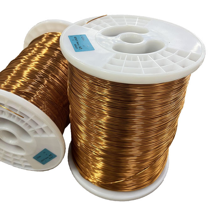 155C Temperature Grade Enamelled Round Copper Wire Customizable Color Options Enamel Insulation Material