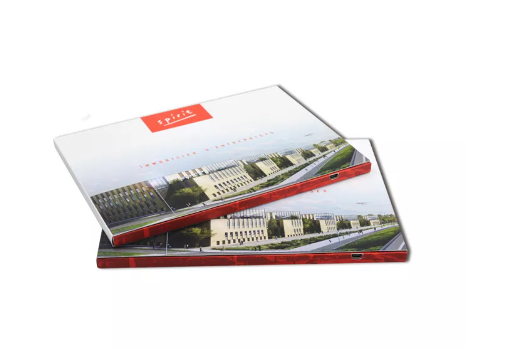 oftcover 7" Hd Hard cover Lcd Screen Video Brochure Advertising Video Cards
