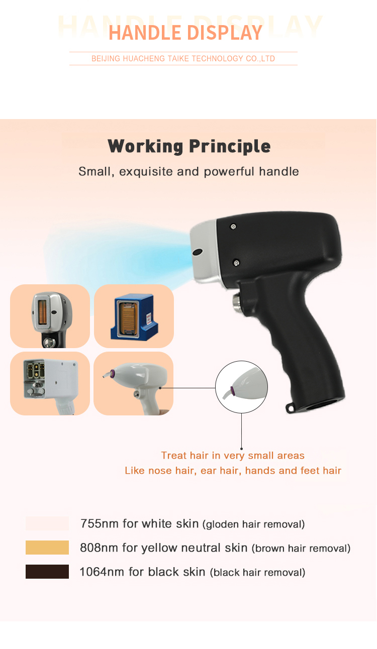 Laser Hair Removal Equipment with Cooling System of Water Wind Semi-Conductor TEC Cooling