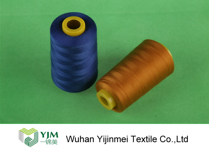 50s/2/3 Colored Polyester Thread High Tenacity , 5000Y Spun Polyester Thread
