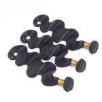 Natural Black Body Wave Remy Human Hair Bundles Sew In Weave Bundles Brazilian
