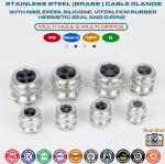 IP68 Brass Multi-Hole Cable Glands, 304/316 Stainless Cable Glands PG & Metric c